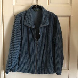 Women’s XL Woolrich Blue Corduroy Jacket ZIP-Up